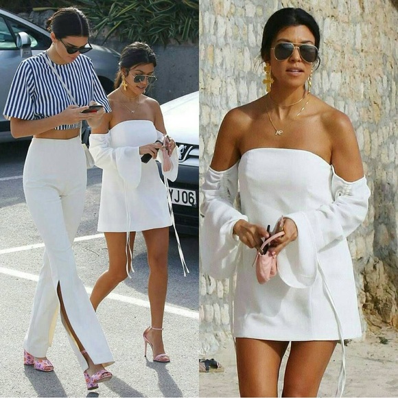 C/MEO COLLECTIVE Right Kind of Madness Off-the-shoulder mini dress - Picture 2 of 7